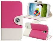Bolsa em couro para Samsung Galaxy S4 / i9500 (Rose Red)